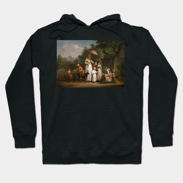 A Noble Family Distributing Alms in a Park - Mattheus Ignatius van Bree Hoodie by themasters